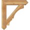 Ekena Millwork Balboa Arts and Crafts Rough Sawn Bracket w/ Offset Brace, Western Red Cedar, 8"W x 34"D x 38"H BKT0806X34X38BOA03RWR - alternate 4